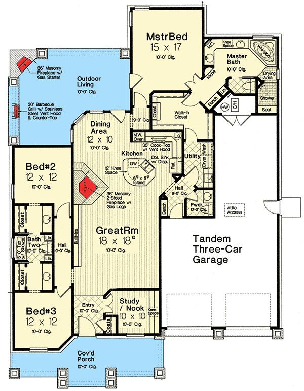 the floor plan for this home is shown