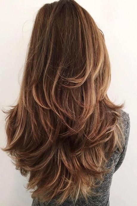 Long Hair Angels And Layers, Trendy Layered Hairstyles, Work Hair, Haircuts For Long Hair With Layers, Layered Hairstyles, Chocolate Brown Hair, School Hair, Haircut Styles, Wavy Hairstyles