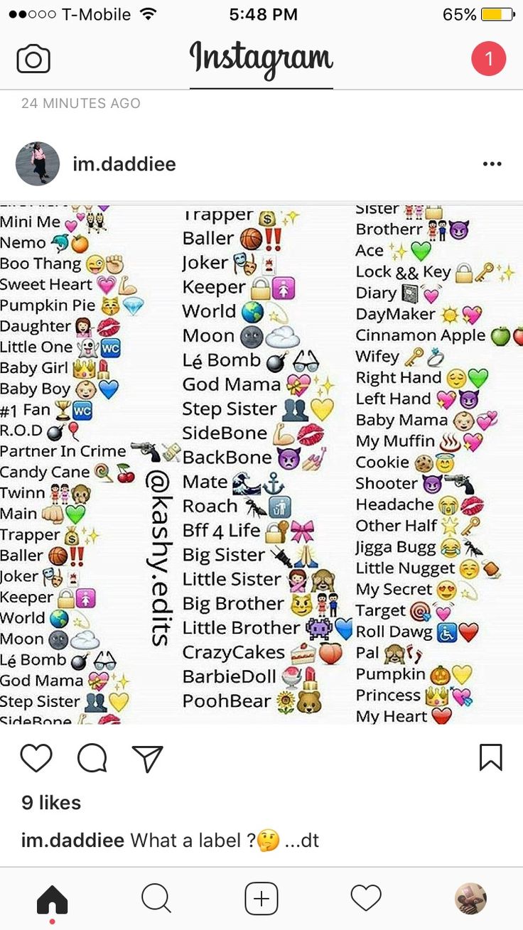 an instagramr with many different emoticions on the top and bottom half