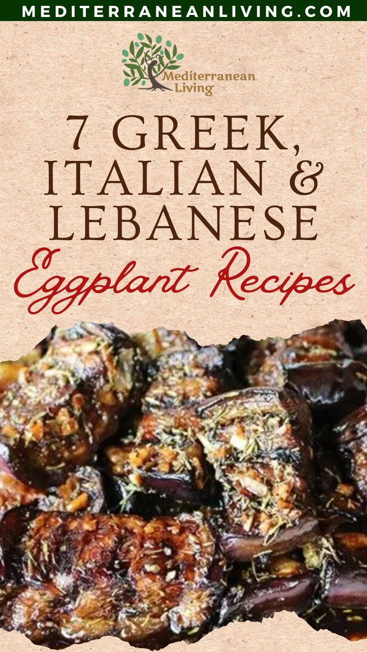 mediterranean living, diet, lifestyle, healthy Mediterranean Aubergine Recipes, Pesto Eggplant Recipes, Bobagonush Recipe, Eggplant Mediterranean Diet Recipes, Greek Roasted Eggplant Recipes, Eggplant Gratin Recipes, Things To Do With Eggplant, Mediterranean Roasted Eggplant, Eggplant Recipes Greek