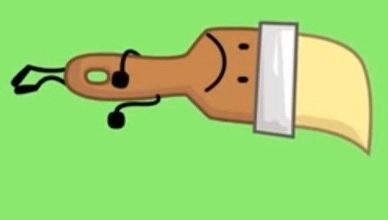 a cartoon hand holding an electronic device in it's right arm and the other hand is sticking out