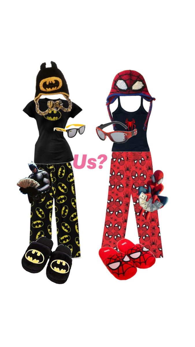 #spiderman Spiderman, Batman, Pajamas