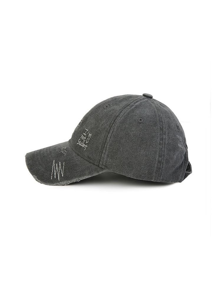 GUUKA cotton-blend twill cap, fading and distressing throughout, curved brim, graphic patch and embroidered text at face, cinch fastening at back. Composition - Cotton, Polyester Size: 56-58 cm Casual Gray Trucker Hat With Embroidered Logo, Hip Hop Cotton Hat With Curved Brim, Hip Hop Cotton Cap, Distressed Baseball Cap For Outdoor, Black Distressed Dad Hat, Black Distressed Dad Hat Baseball Cap, Distressed Black Dad Cap, Distressed Black Dad Hat Baseball Cap, Casual Washed Black Baseball Cap With Curved Bill