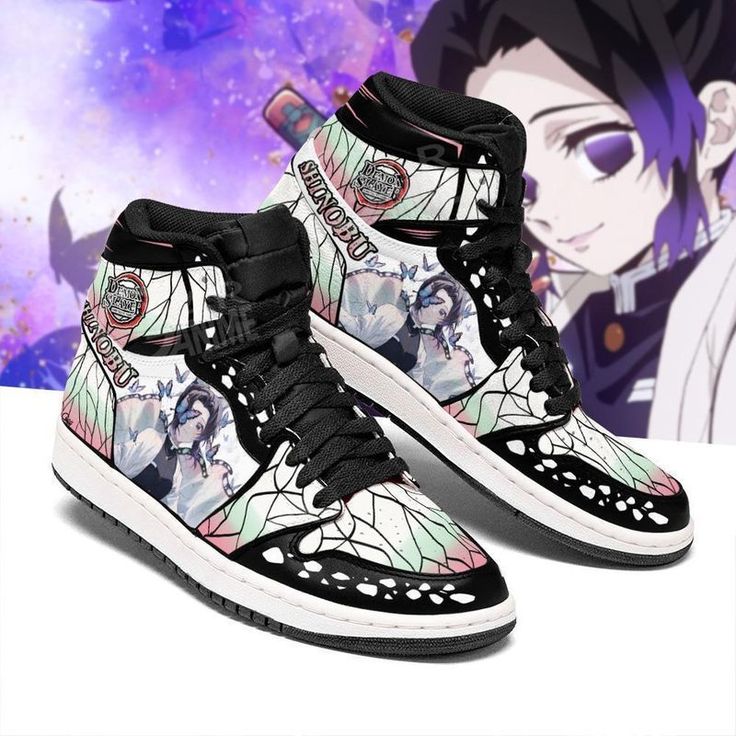 Shinobu Demon Slayer Kimetsu No Yaiba Jordan Customize Sneakers Sport Teams Top Branding Trends Custom Perfect Gift For Fans Shoes Jd1 Sneakers Lightweight construction with breathable mesh fabric provides a comfortable and flawless fit. Shinobu Demon Slayer, High Top Air Jordans, Shinobu Demon, Anime Sneakers, Jordan 13 Shoes, Shinobu Kocho, Exclusive Shoes, Air Jordan Sneakers, Jordan 13