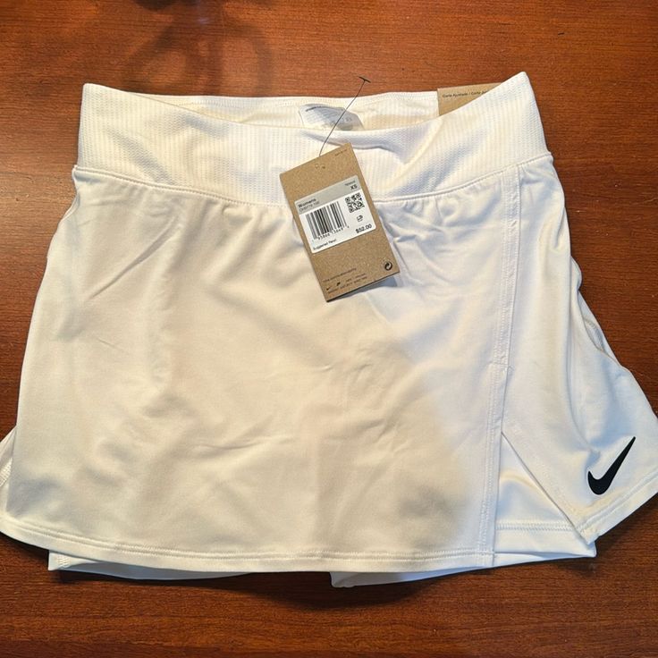 Nwt Nike Tennis Skirt, Was Just Too Small For Me! Nike Sporty White Skirt, Nike White Tennis Skirt For Spring, Nike White Casual Skort, Nike Short Lined Skirt, Nike White Skort For Spring, Nike White Lined Skirt, Nike White Skirt For Summer, Nike White Summer Skirt, Nike White Skirt For Spring