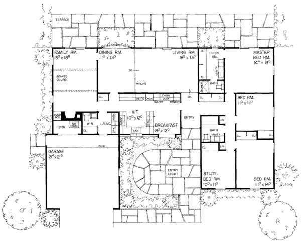 the floor plan for this house shows what it would look like to have been built