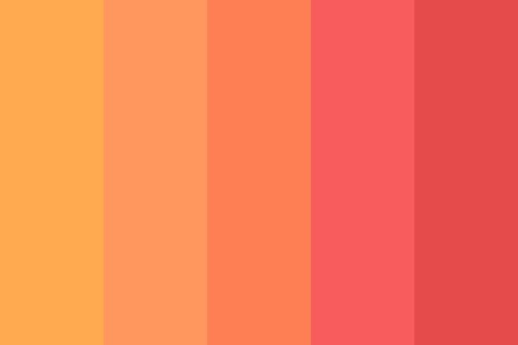 an orange and red color scheme with vertical lines in the center, on top of each other