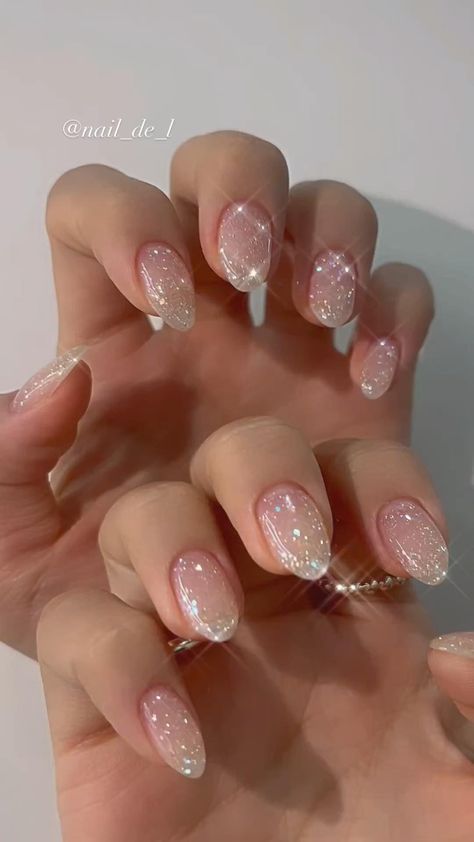 Bridal Nails Wedding, Nails Elegant, Wedding Nails French, Subtle Nails, Fancy Nails Designs, Blush Nails, Pretty Gel Nails, Nails Wedding, Nails French