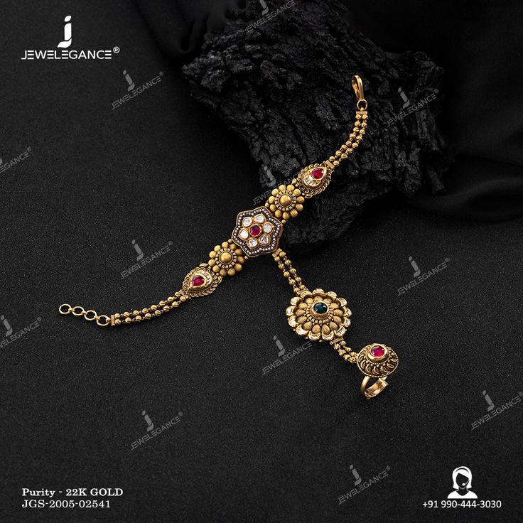 Hath Fool Jewellery Gold, Gold Pocha For Women, Hand Pocha Design In Gold, Hathful Designs Gold, Hath Panja Gold Design, Pochi Jewellery Gold, Hand Panja, Gold Pendants For Men, Indian Wedding Jewelry Sets