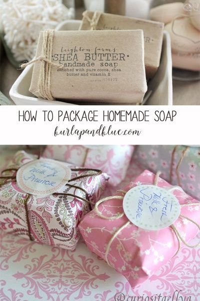 how to package homemade soap for the holidays and christmas season with free printable tags