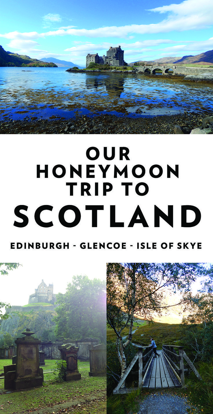 the cover of our honeymoon trip to scotland