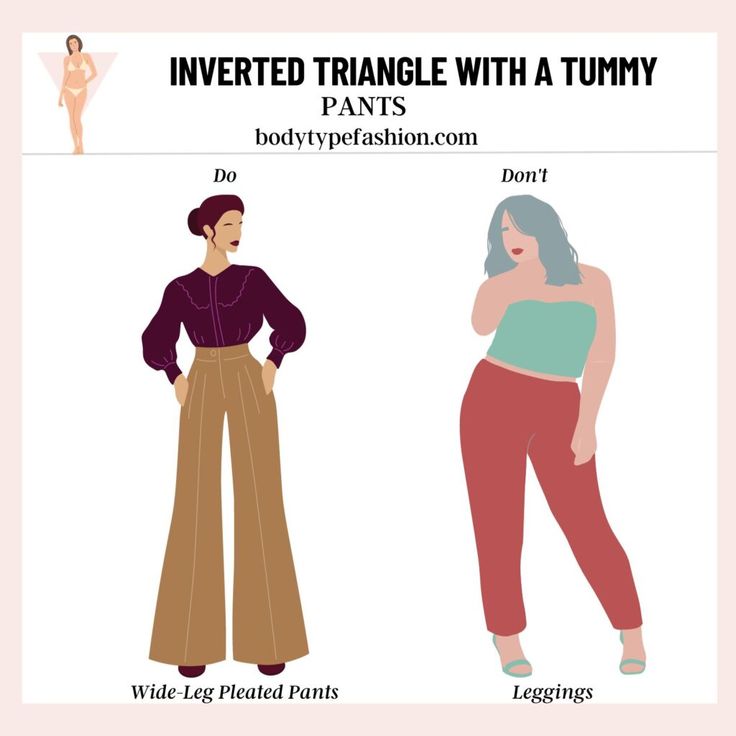 Wide-Leg Pleated Pants Sweaters For Inverted Triangle Body Shape, Tips For Inverted Triangle Shape, Blazer For Inverted Triangle Body Shape, Kurti For Inverted Triangle Body Shape, Trousers For Inverted Triangle Shape, V Shape Body, Triangle Outfits, Inverted Triangle Body Shape Outfits, Triangle Body Shape Fashion