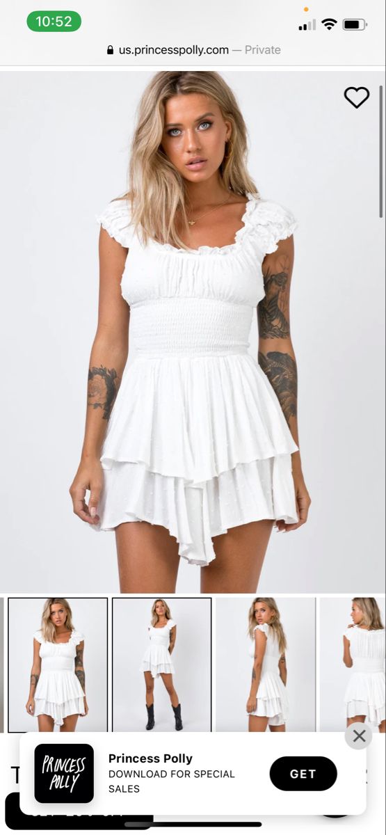 White Mini Length Summer Jumpsuit, White Summer Mini Jumpsuits And Rompers, Flirty White Jumpsuit For Date Night, White Flirty Jumpsuit For Date Night, White Summer Jumpsuit With Smocked Back, Flirty White Jumpsuit And Rompers For Date Night, White Sleeveless Jumpsuits And Rompers With Smocked Back, The Love Galore Romper, Formal Playsuit