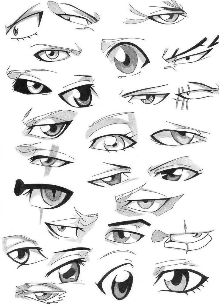 the different types of eyes and how to draw them