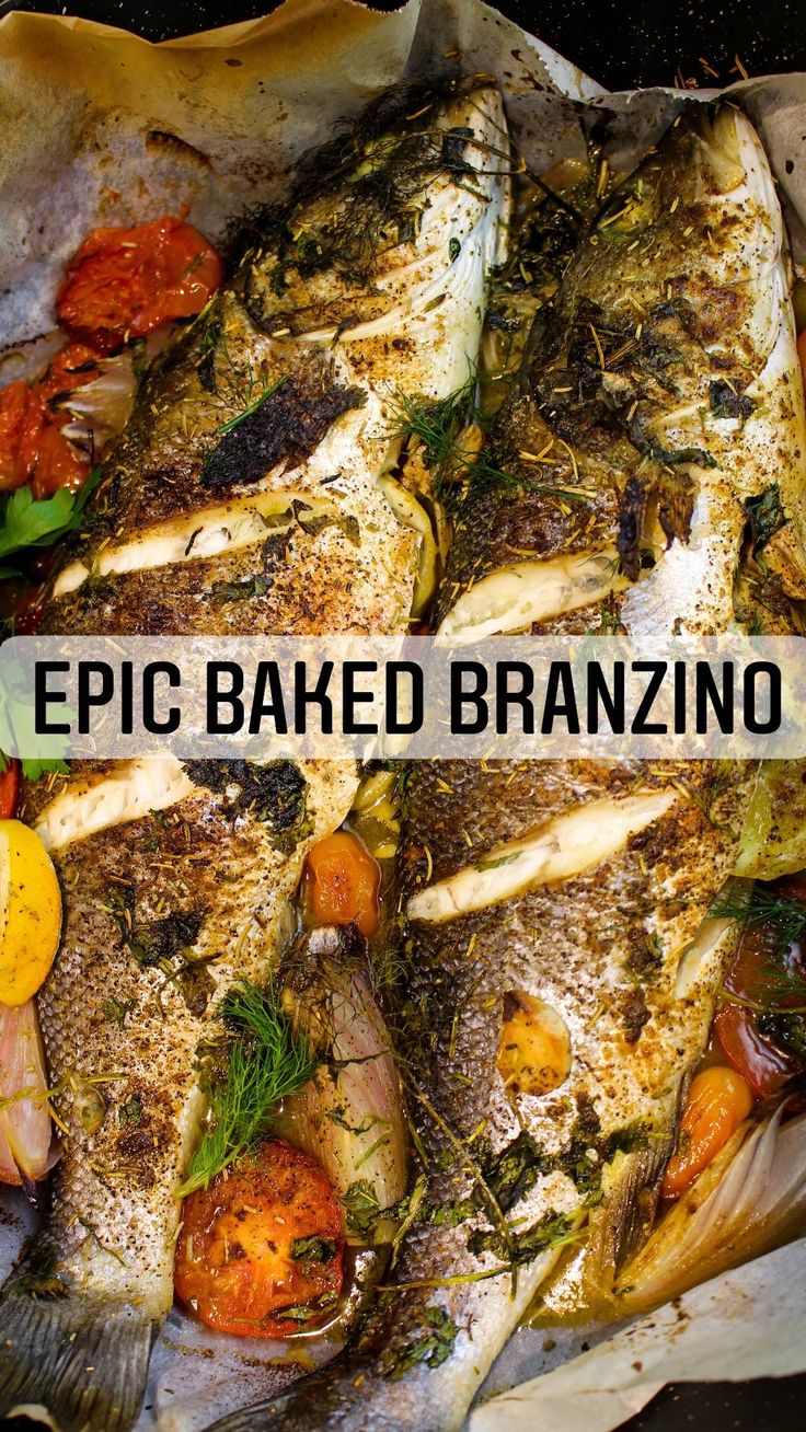 This Baked Branzino is light, easy, and quick to put together. Low carb, high in protein. Perfect for an easy weeknight meal that the whole family can enjoy. Baked Branzino Recipe, Bronzino Fish Recipe, Whole Branzino Recipe, Branzino Fish Recipe, Baked Branzino, Whole Trout Recipes, Branzino Fish, Baked Red Snapper, Branzino Recipe