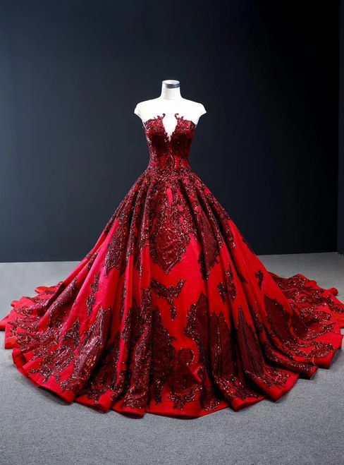 [COMPLETE][EDITING] Ace Hernandez, the Mafia King, known as the Devi… #romance Romance #amreading #books #wattpad Burgundy Ball Gown, Masquerade Ball Gowns, Red Ball Gowns, Cap Sleeve Prom Dress, Maternity Dress Outfits, Red Ball Gown, Satin Bridal Gowns, Red Wedding Dress, Red Wedding Dresses