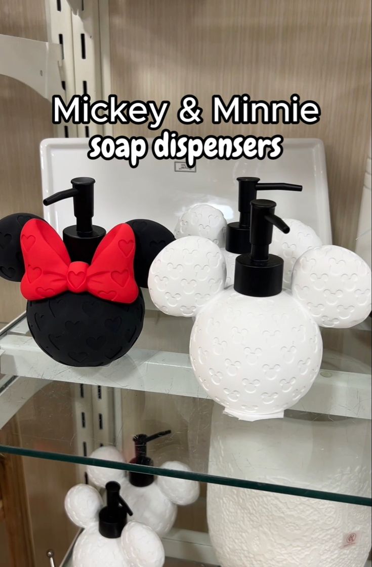 mickey mouse, minnie mouse, soap dispenser, soap, disney, disneyland, disneyworld, disney nails, disney princess, disney ears, disney outfit, bathroom, organization, home decor, home organization, bathroom organization, kitchen, room decor, diy room, cute room decor, dorm, apartment, apartment decor, closet organization Subtle Disney Bathroom, Disney Hotel Room Decorations, Disney Bathroom Ideas Kids, Disneyland Bathroom, Disney Themed Bathroom, Mickey Mouse Bathroom Ideas, Disney Bathroom Ideas For Adults, Disney Bathroom Ideas, Adult Disney Room Decor