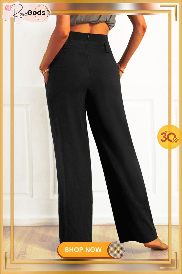 Black Casual Shift Pants Casual Full-length Solid Color Dress Pants, Casual Full Length Solid Color Dress Pants, Casual Full-length Solid Dress Pants, Casual Full Length Solid Dress Pants, Non-stretch Straight Leg Dress Pants, Black Solid Color Bottoms For Workwear, Black Full-length Pants For Business Casual, Non-stretch Straight Dress Pants, Black Straight Leg Summer Pants