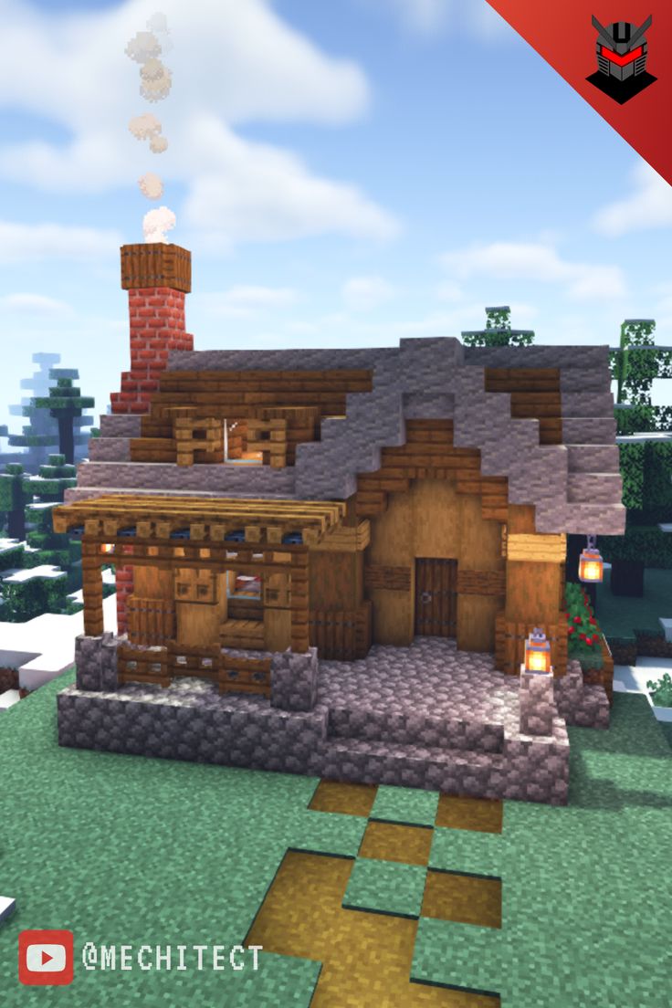 an image of a house in minecraft