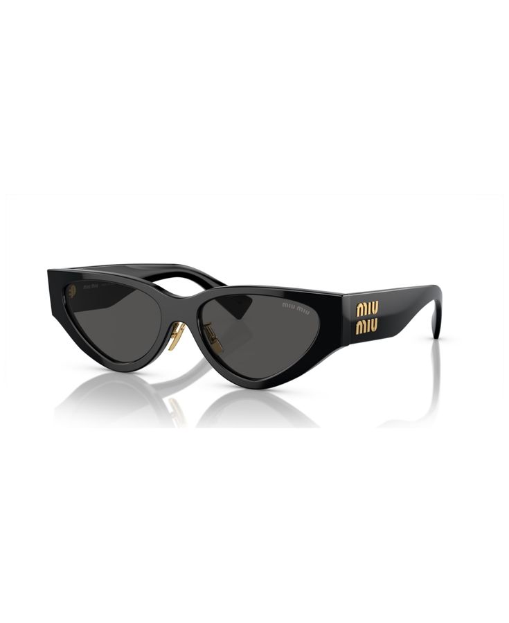 in stock Modern Miu Miu Sunglasses For Evening, Miu Miu Tinted Sunglasses For Evening, Miu Miu Sunglasses With Gradient Lenses For Evening, Miu Miu Gradient Lenses Sunglasses For Evening, Chic Miu Miu Sunglasses With Uv Protection, Black Miu Miu Sunglasses With Mirrored Lenses, Elegant Black Miu Miu Sunglasses, Miu Miu Black Sunglasses With Mirrored Lenses, Miu Miu Black Sunglasses With Uv Protection