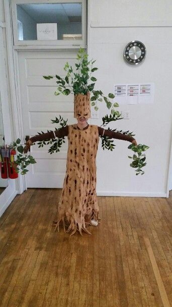 a costume made to look like a tree