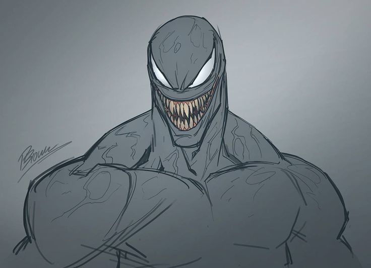 a drawing of a spider man with his mouth open