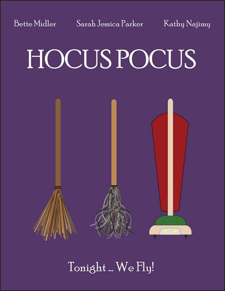 the cover of hocuspocus, which features three brooms