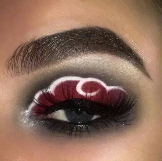 Naruto Makeup, Anime Eye Makeup, Anime Cosplay Makeup, Anime Makeup, Eye Makeup Designs, Edgy Makeup, Makeup Eye Looks, Creative Eye Makeup, Creative Makeup Looks