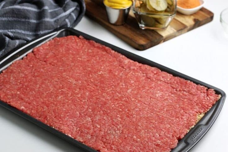 the ground beef is ready to be cooked in the oven for dinner or as an appetizer