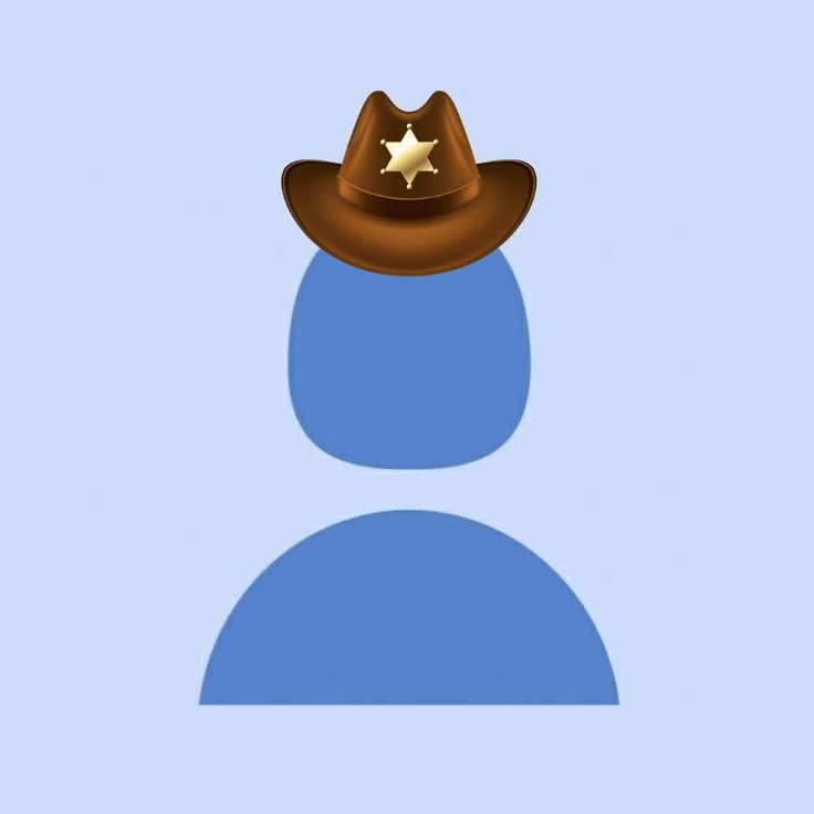 the silhouette of a man wearing a cowboy hat with a star on it's forehead