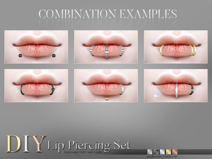 the different types of lip piercings are shown in this screenshoter's image