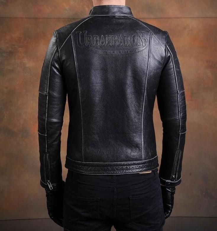 Genuine leather, cafe-style jacket Slide that swagger on from the not-so-bygone days of the Ace Café, where cafe racing culture started when the Rocker and "Ton-Up Boys" were raising hell in London with their modified customs. This handsome cowhide leather biker jacket is made by Urban Baron in the authentic style of a classic cafe racer jacket. It features a British flag patch, multiple zippers to carry your shit in, and a snap fastener for a stand up collar. SPECS Material: Genuine cowhide lea Classic Cafe Racer, Classic Cafe, Cafe Racer Jacket, Cafe Racing, Racer Jacket, Cafe Style, British Flag, Flag Patches, Leather Biker Jacket