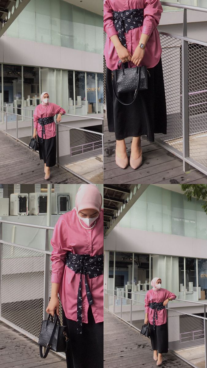 Ootd Obi Belt Hijab, Ootd Lebaran, Outfit Campus, Kondangan Outfit, Skirt Ootd, Fashion 40s, Dress Gamis, Street Hijab Fashion, Belt Fashion