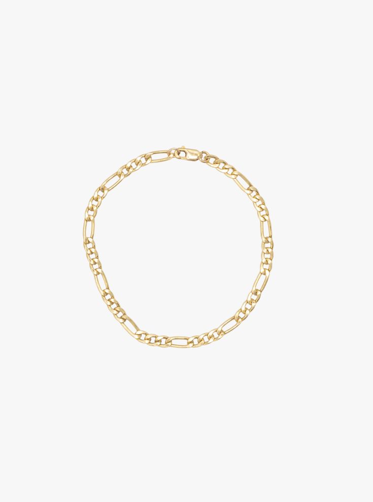 14k Gold-Filled Figaro Chain Sizing Guide: Click Here *Allow 3-5 business days for production before shipping as all of our pieces handmade* Everyday Figaro Chain Link Jewelry, Everyday Figaro Link Chain Jewelry, Everyday Jewelry With Figaro Link Chain, Everyday Metal Figaro Chain Bracelets, Metal Figaro Link Chain Jewelry, Everyday Gold Figaro Chain Link Bracelet, Everyday Figaro Chain Bracelet, Classic Figaro Chain Bracelet With Oval Links, Metal Figaro Chain Link Bracelet