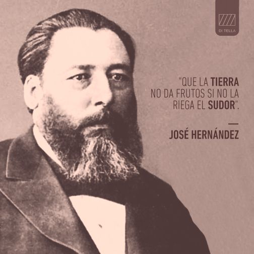 a man with a long beard wearing a suit and tie, in front of a quote from jose hernandez