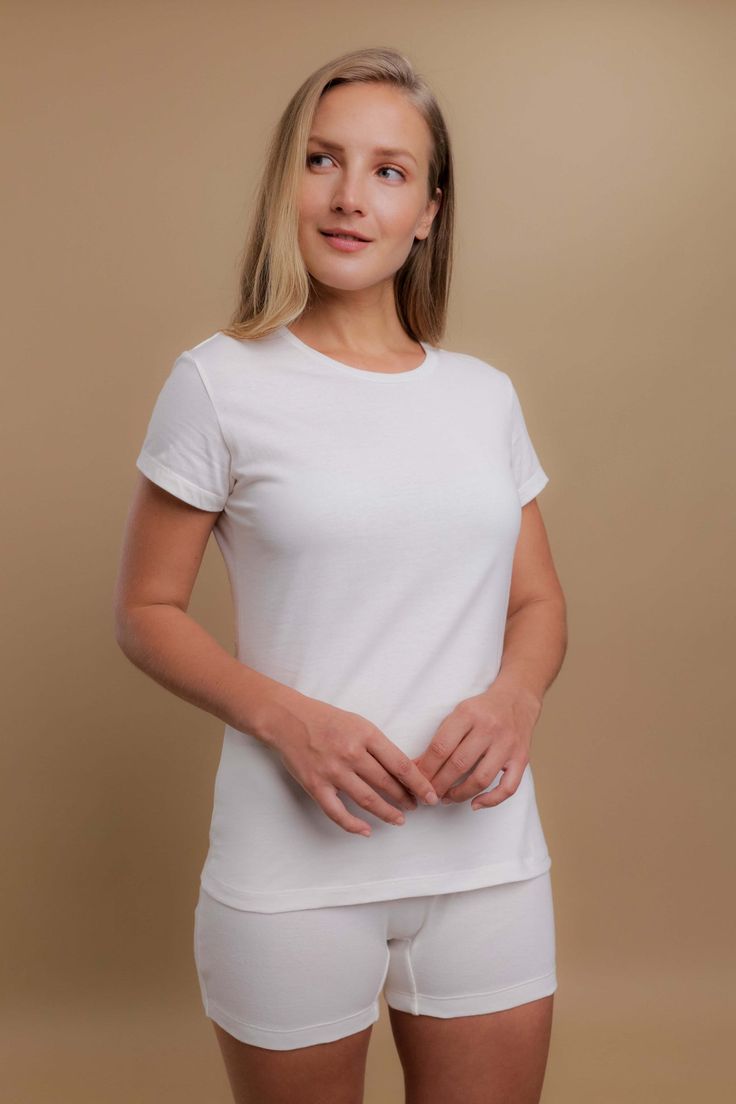 Despite the latest clothing trends, a classic tee is just what it takes to pull off a casual look. Designed to become women's everyday closet staple, our hypoallergenic Women's Round Neck Cap Sleeve Shirt does everything you need in a comfortable tee—lightweight, delicate, and wearable anywhere. Latest Clothing Trends, Cap Sleeve Shirt, Cotton Headband, Clothing Trends, Sensitive People, Toxic Chemicals, Simple Tshirt, Pull Off, Organic Cotton Fabric