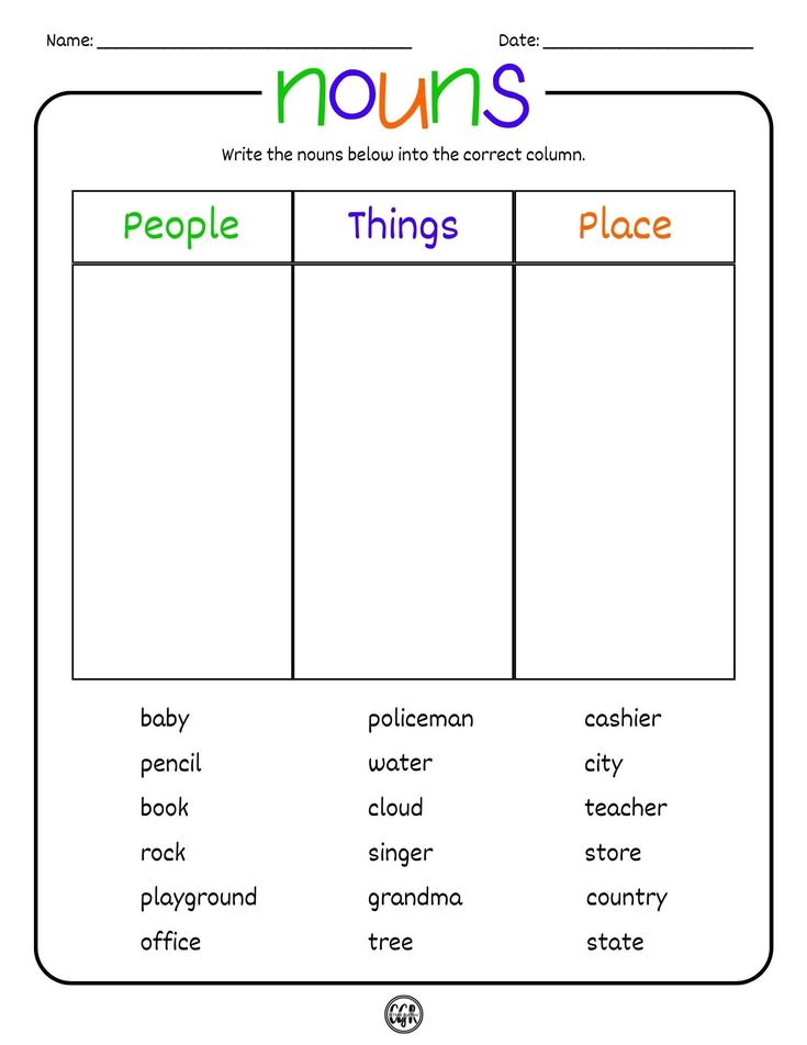 the words in this worksheet are used to describe things