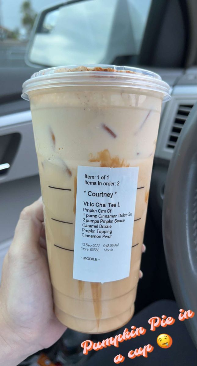 #starbucks #pumpkin #chaitea Starbucks Order No Coffee, Best Sweet Iced Coffee Starbucks, Sf Starbucks Drinks, Cinnamon Drinks At Starbucks, Low Carb Low Sugar Starbucks Drinks, What To Ask For At Starbucks, Low Carb Starbucks Drinks Iced, No Sugar Starbucks Drinks, Sugar Free Starbucks Drinks Coffee