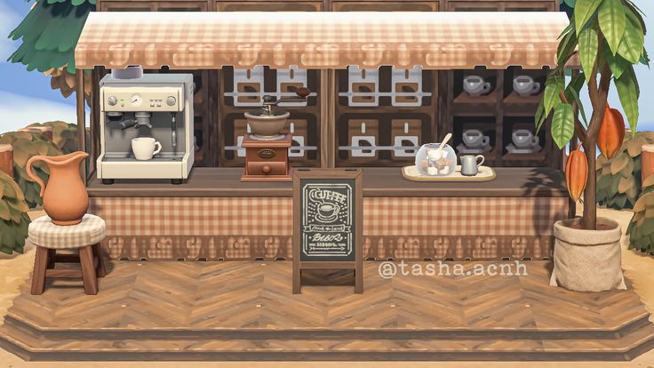 an old fashioned coffee shop on the beach