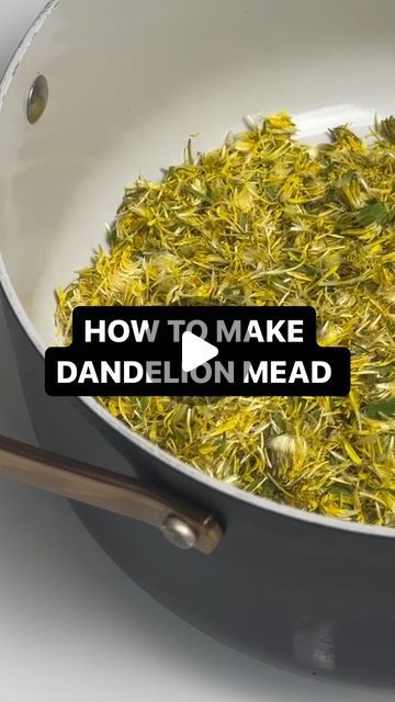 how to make dandelion mead in a skillet with chopsticks on the side