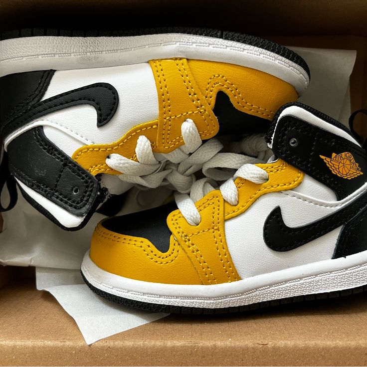 New, Never Worn. My Son Just Grew Too Quick. Casual Yellow Jordan Shoes With Rubber Sole, Yellow Jordan Shoes With Rubber Sole, Yellow Jordan Shoes For Streetwear, Yellow Jordan Shoes For Streetwear With Round Toe, Yellow Jordan Sports Shoes With Round Toe, Sporty Yellow Jordan Shoes With Round Toe, Yellow Basketball Shoes With Rubber Sole, Yellow High-top Jordan Shoes With Rubber Sole, Yellow Non-slip Sneakers With Round Toe