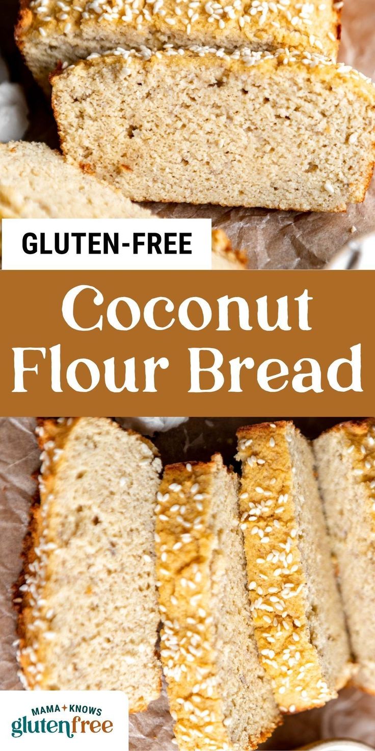 gluten free coconut flour bread cut into slices