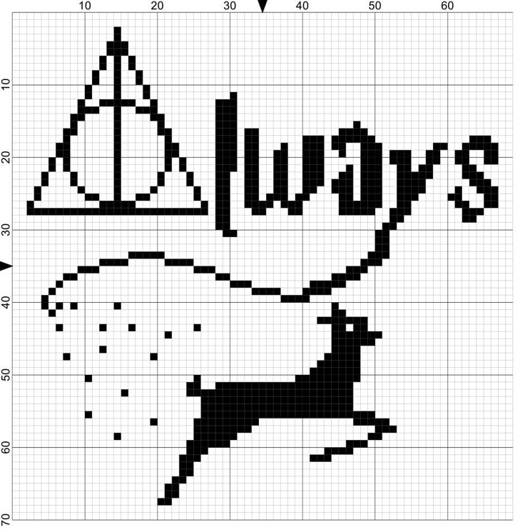 a cross stitch pattern with the word uglys on it and a deer in front