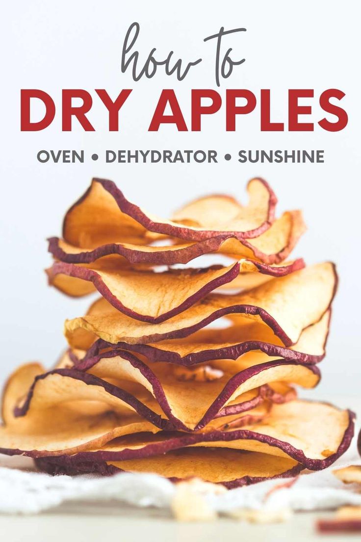 how to dry apples over dehydrator and sunshine with the title above it