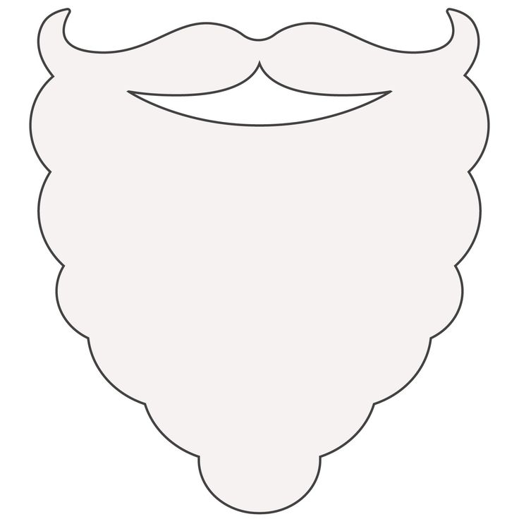 a white beard and mustache on a white background