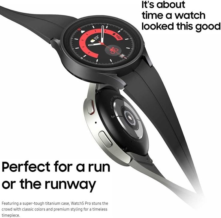 an advertisement for a watch with the words perfect for a run or the runway