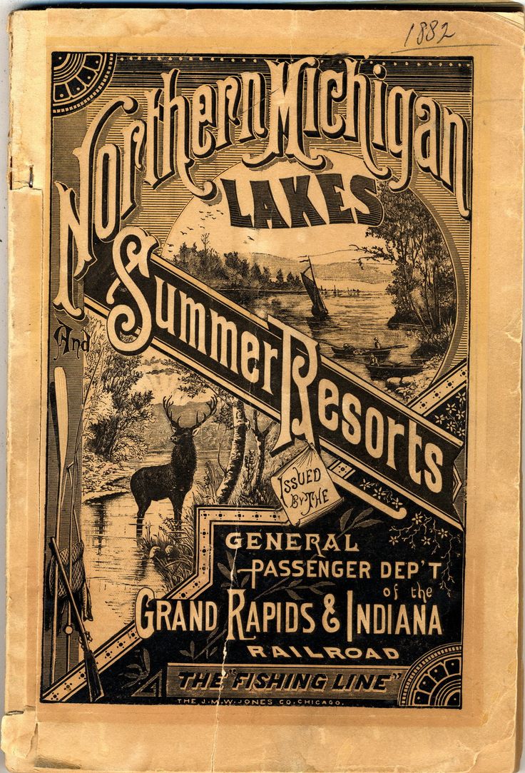 an old advertisement for northern michigan lake and summer resort