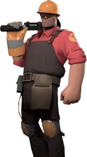 Engineer (Team Fortress 2) | Villains Wiki | FANDOM powered by Wikia Team Fortress 2 Engineer, Team Fortess 2, The Engineer, Fortress 2, Team Fortress 2, Construction Worker, Team Fortress, Character Design, Engineering