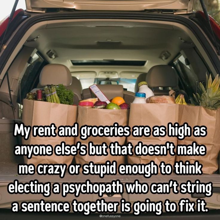 the back of a car filled with groceries