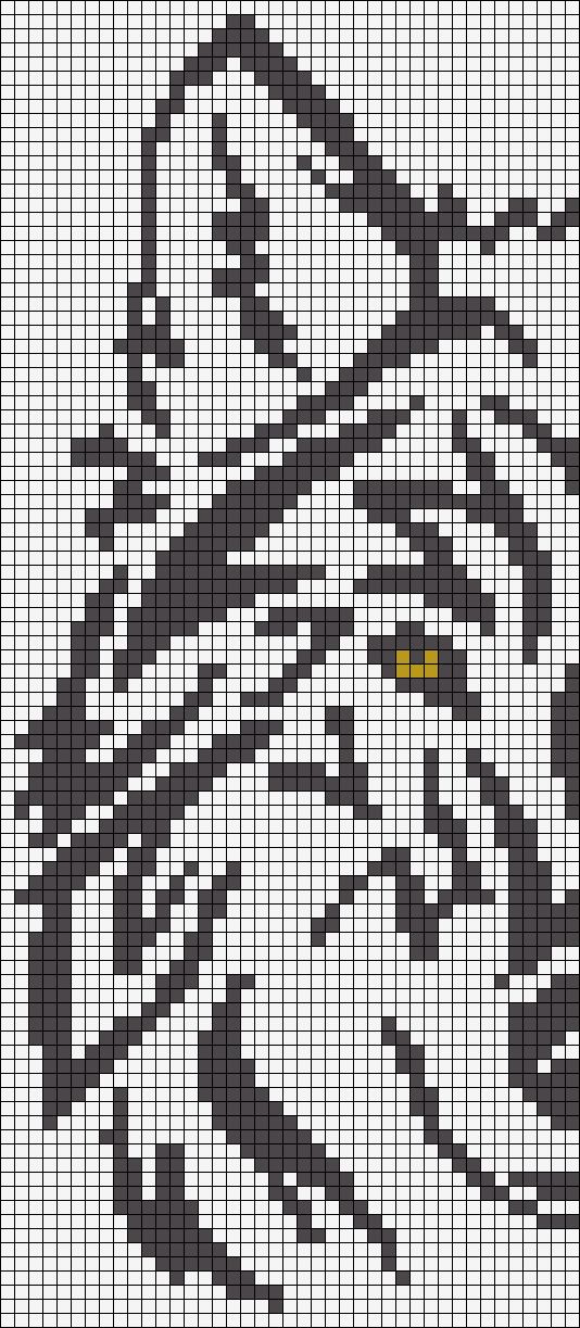 a cross stitch pattern with an image of a woman's face in black and white